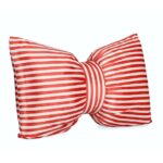 CUSCINO ATHEL 60X40CM FIOCCO RIGHE ROSSO