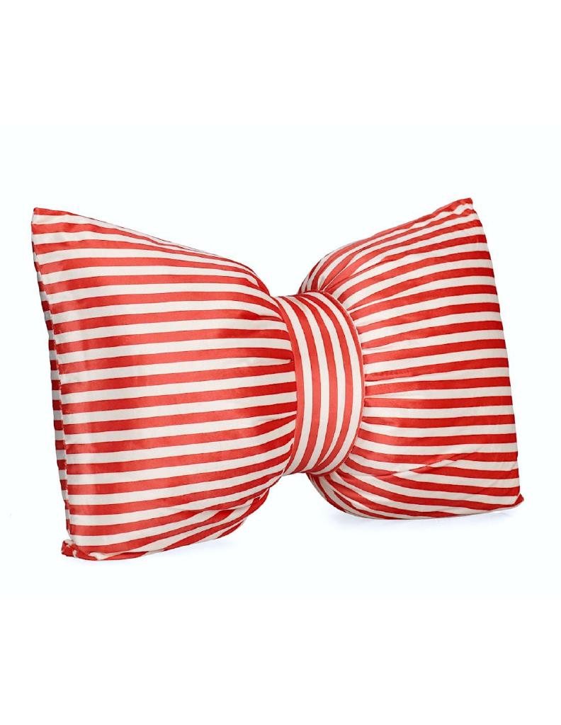 CUSCINO ATHEL 60X40CM FIOCCO RIGHE ROSSO CUSCINO ATHEL 60X40CM FIOCCO RIGHE ROSSO