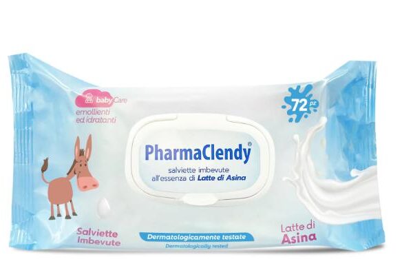 CLENDY PHARMA SALVIETTINE 72PZ LATTE D'ASINA
