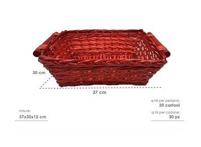 CESTO RETT. ROSSO $ 37X30X12 319032