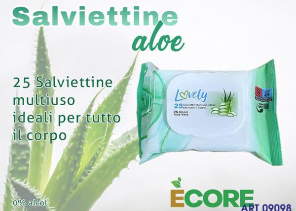 SALVIETTINE MULTIUSO 25PZ ALOE
