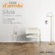 SILVIA POLTRONA BEIGE C/ PIEDI ORO 58X43XH76 CM ART.748334