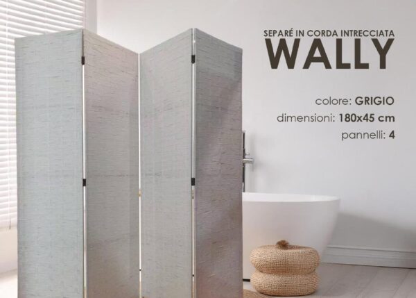 WALLY SEPARE' 4 PANNELLI GRIGIO 45XH180 CM ART.748655