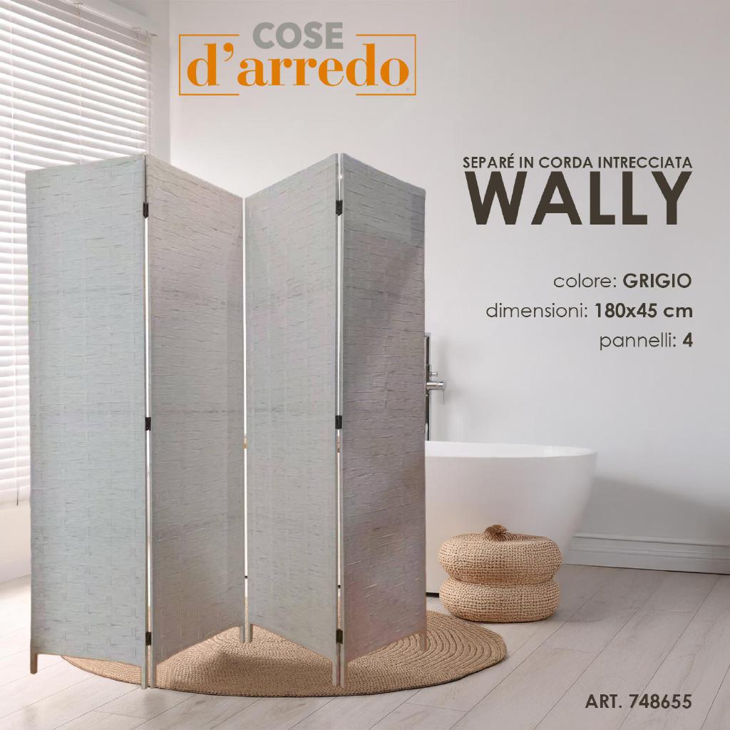 WALLY SEPARE' 4 PANNELLI GRIGIO 45XH180 CM ART.748655 WALLY SEPARE' 4 PANNELLI GRIGIO 45XH180 CM ART.748655