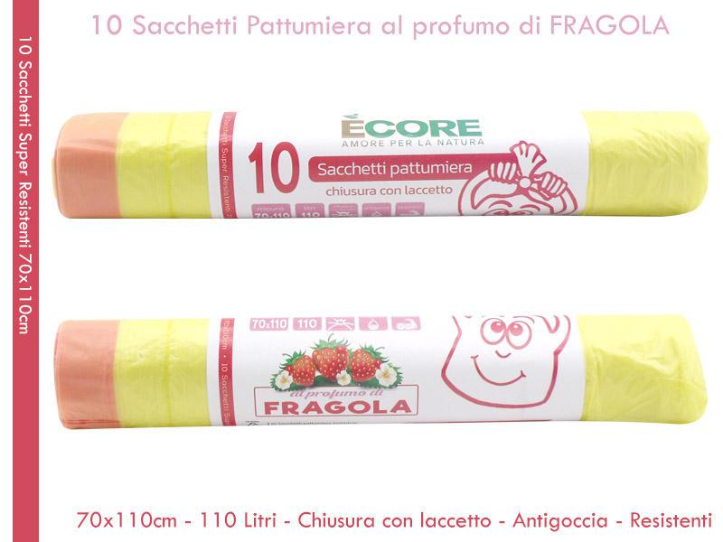 SACCHI SPAZZ.X 10 PZ 70X110 FRAGOLA SACCHI SPAZZ.X 10 PZ 70X110 FRAGOLA