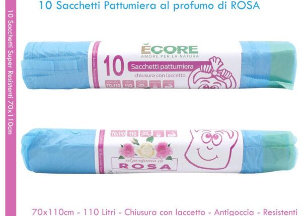 SACCHI SPAZZ. X 10 PZ 70X110 ROSA