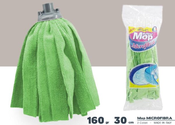 MOP MICROFIBRA A STRISCE 160GR