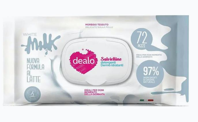 DEALO SALVIETTINE BABY 72PZ BIANCOLATTE DEALO SALVIETTINE BABY 72PZ BIANCOLATTE