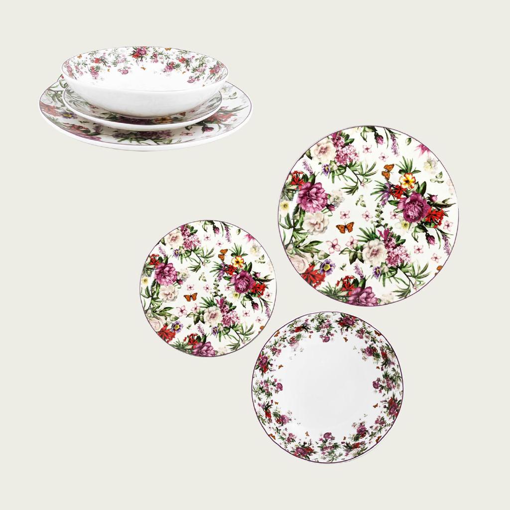 PIATTI SET 18PZ COORDINATI VICTORIA ART.56448 PIATTI SET 18PZ COORDINATI VICTORIA ART.56448