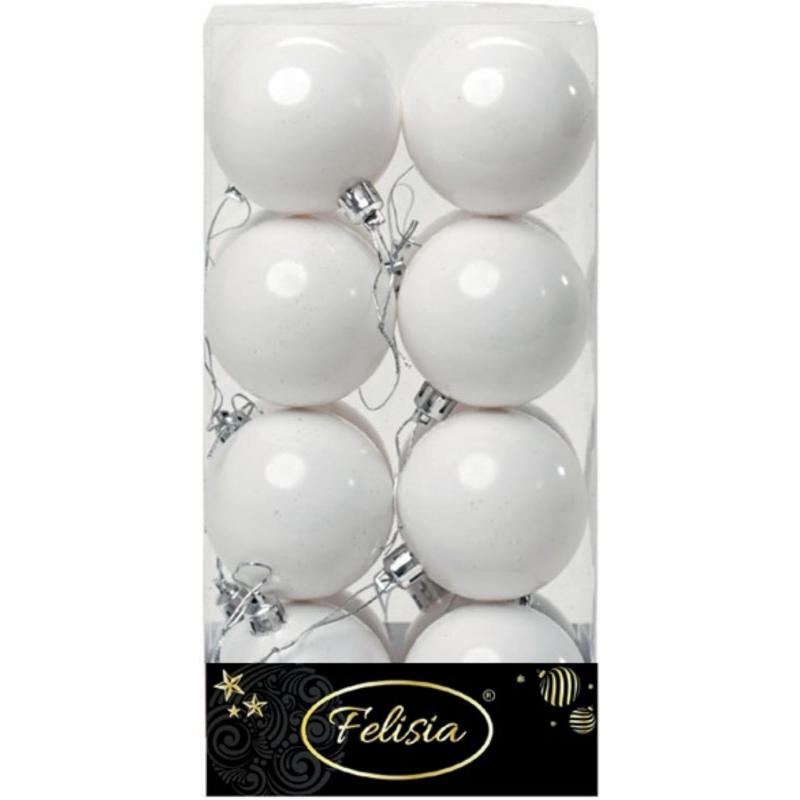 PALLE DI NATALE PLASTICA 6CM PZ.16 BIANCA LUCIDA ART.14301909 PALLE DI NATALE PLASTICA 6CM PZ.16 BIANCA LUCIDA ART.14301909