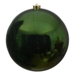 PALLE DI NATALE PLASTICA 10CM PZ.4 VERDE ALBERO LUCIDE ART.14302043