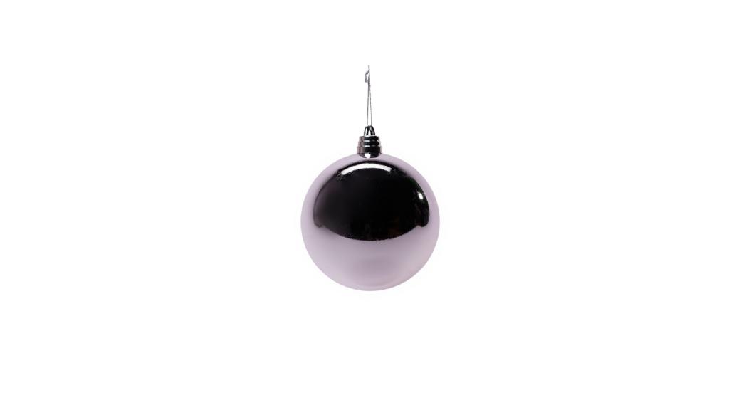 PALLA DI NATALE PLASTICA 15CM ARGENTO LUCIDA ART.02128 PALLA DI NATALE PLASTICA 15CM ARGENTO LUCIDA ART.02128