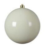 PALLE DI NATALE PLASTICA 15CM BIANCA LUCIDA ART.14302135