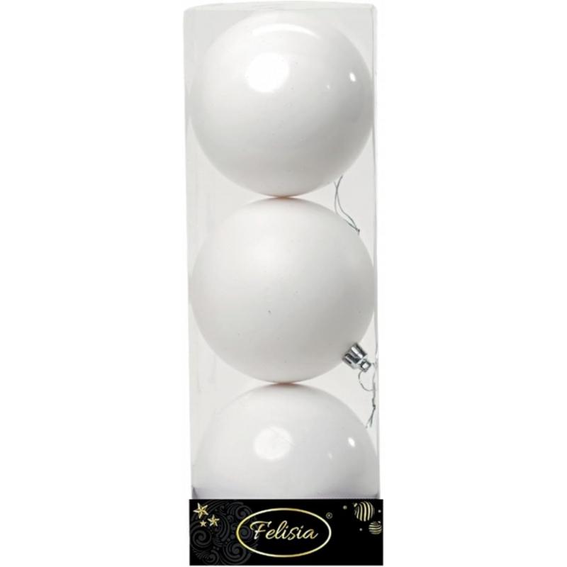 PALLE DI NATALE PLASTICA 10CM PZ.3 ASS.LUCIDA+OPACA BIANCA ART.14302562 PALLE DI NATALE PLASTICA 10CM PZ.3 ASS.LUCIDA+OPACA BIANCA ART.14302562