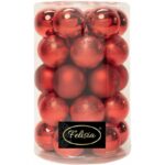 PALLE DI NATALE PLASTICA PZ.34 ASS.LUCIDE+OPACHE+INCRESPATE DIAM.8CM ART.14305112
