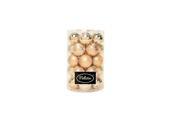 PALLE DI NATALE PLASTICA PZ.34 ASS.LUCIDE +OPACHE+INCRESPATE DIAM.8CM ART.14305242