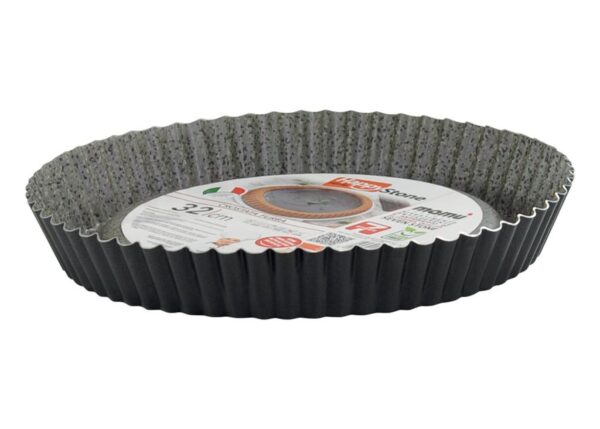 TEGLIA HAPPY STONE FORMA CROSTATA FURBA ALTA 32CM ART.03284