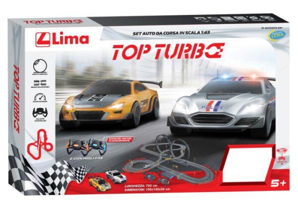 PISTA 1:43 SLOT CAR SET POLICE VERSION A49-10A ART.500300536