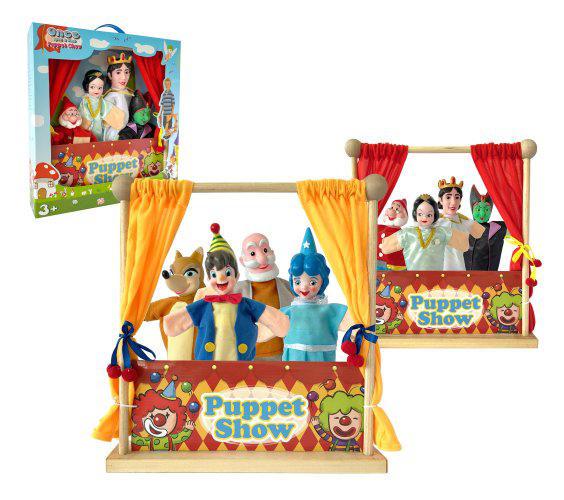 TEATRINO LEGNO 36X36 C/4 MARIONETTE ASSORTITE 7324 ODG1173 ART.530480511 TEATRINO LEGNO 36X36 C/4 MARIONETTE ASSORTITE 7324 ODG1173 ART.530480511