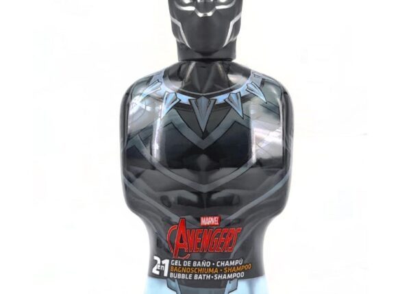 BAGNOSCHIUMA BLACK PANTER BUSTO 3D 2IN1 350ML ART.LN2554