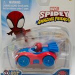 SPIDEY PERSONAGGIO 1:64 SPIDERMAN ROSSO CON VEICOLO ART.SFN0193