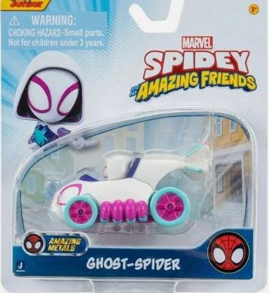 SPIDEY PERSONAGGIO 1:64 GHOST SPIDER CON VEICOLO ART.SNF0193