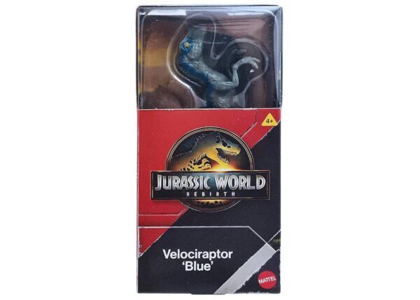 JURASSIC WORLD DINOSAURI 15CM VELOCIRAPTOR BLUE