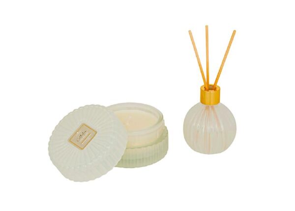 SET PROFUMATORE 211729A THE BIANCO VETRO
