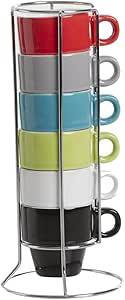 TAZZE CAFFE'SET 6PZ 738719022A CON STAND TAZZE CAFFE'SET 6PZ 738719022A CON STAND