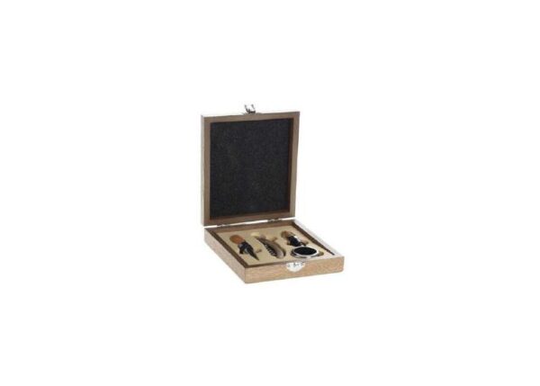KIT SOMMELIER 160753 4PZ SCATOLA LEGNO