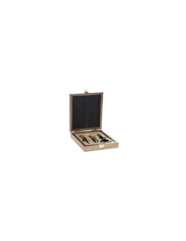 KIT SOMMELIER 160753 4PZ SCATOLA LEGNO KIT SOMMELIER 160753 4PZ SCATOLA LEGNO