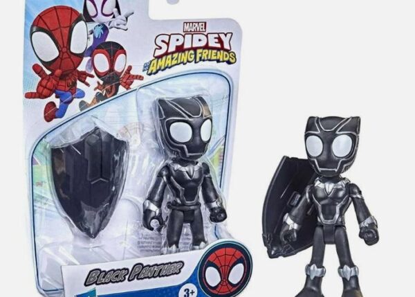 SPIDEY PERSONAGGIO 10CM BLACK PANTHER ART.F1462