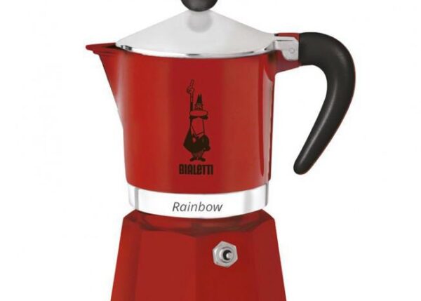 BIALETTI CAFFETTIERA RAINBOW 3TZ ROSSA