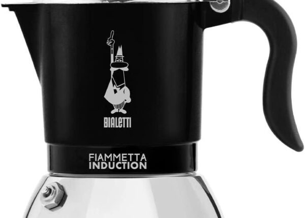 BIALETTI CAFFETTIERA FIAMMETTA 2TZ NERA INDUZIONE
