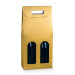 PORTABOTTIGLIE DOPPIO 180 X 90 X 385 MM CON MANIGLIA FINESTRA FIBRA ORO 139360S