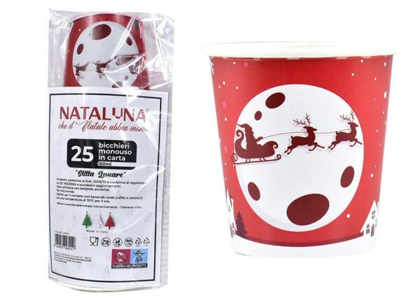 BICCHIERI MONOUSO IN CARTA PZ.25 160ML DIS 3 ART.5118016