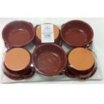 CONF. 6 TEGAMINI $ TERRACOTTA ALTI CM.14 $