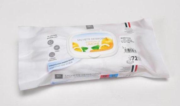 SALVIETTE UMIDIFICATE CONF. DA 72 PZ LIMONE-14785