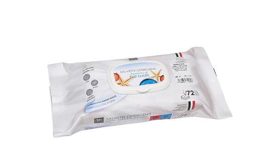 SALVIETTE UMIDIFICATE CONF. DA 72 PZ BLU MARE-14708