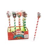 MATITA CON GOMMA NATALIZIA 3XH.20CM ASS. IN ESPOSITORE ART.15659 -