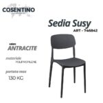 SEDIA IN POLIPROPILENE H78,5 SUSY ANTRACITE ART.746842