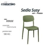SEDIA IN POLIPROPILENE H78,5 SUSY VERDE ART.746859