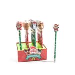 MATITA CON GOMMA NATALIZIA 3XH.20CM ASS. IN ESPOSITORE ART.77970 -