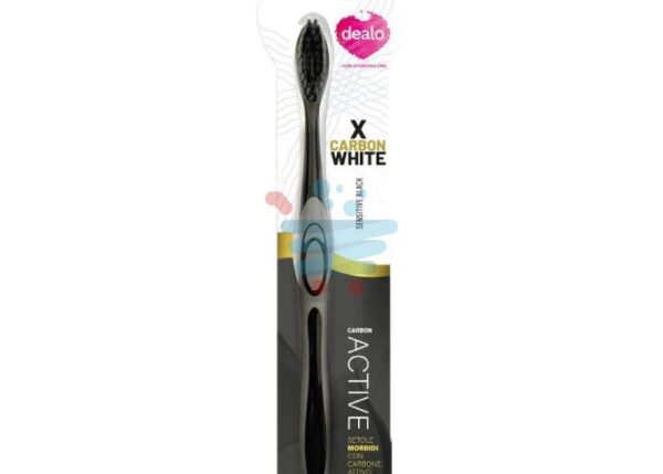DEALO SPAZZOLINO ANTIPLACCA X CARBON WHITE SETOLE MORBIDE ART.15060