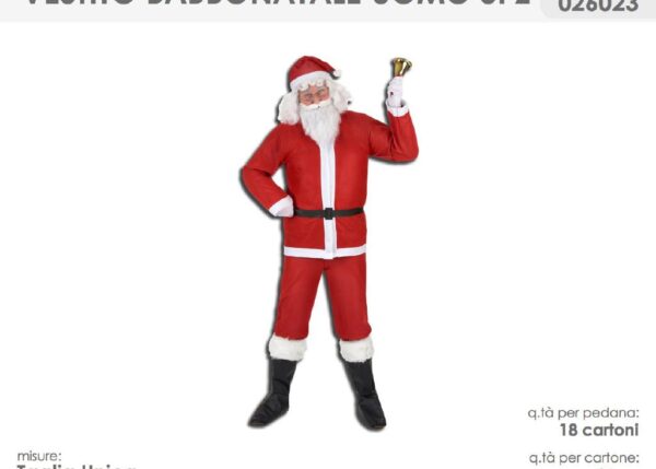 VESTITO BABBO NATALE UOMO