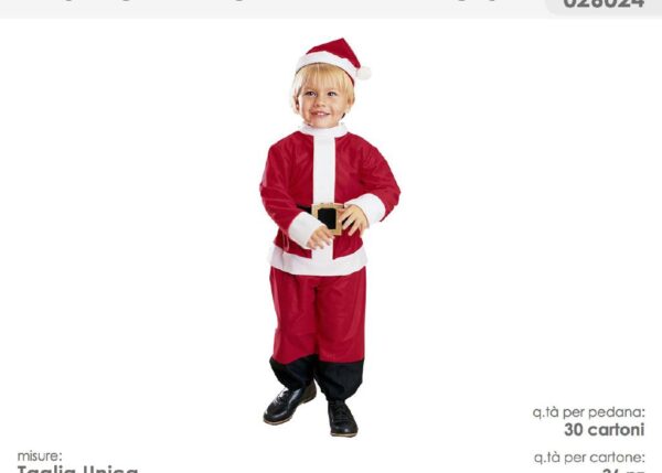 VESTITO BABBO NATALE BIMBO