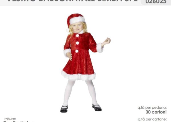 VESTITO BABBO NATALE BIMBA