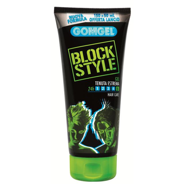 GOMGEL BLOCK STYLE 200ML TUBO TENUTA ESTREMA GOMGEL BLOCK STYLE 200ML TUBO TENUTA ESTREMA