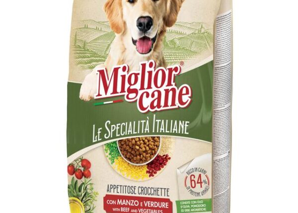 MIGLIOR CANE CROCCHETTE 2,5 KG MANZO E VERDURE LE SPECIALITA' ITALIANE