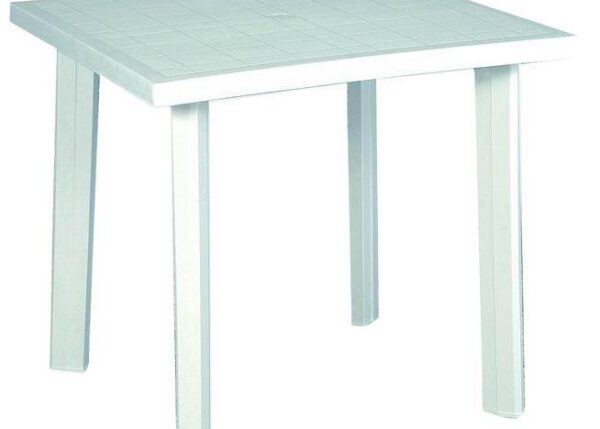TAVOLO FIOCCO QUADRATO 80X75 BIANCO $